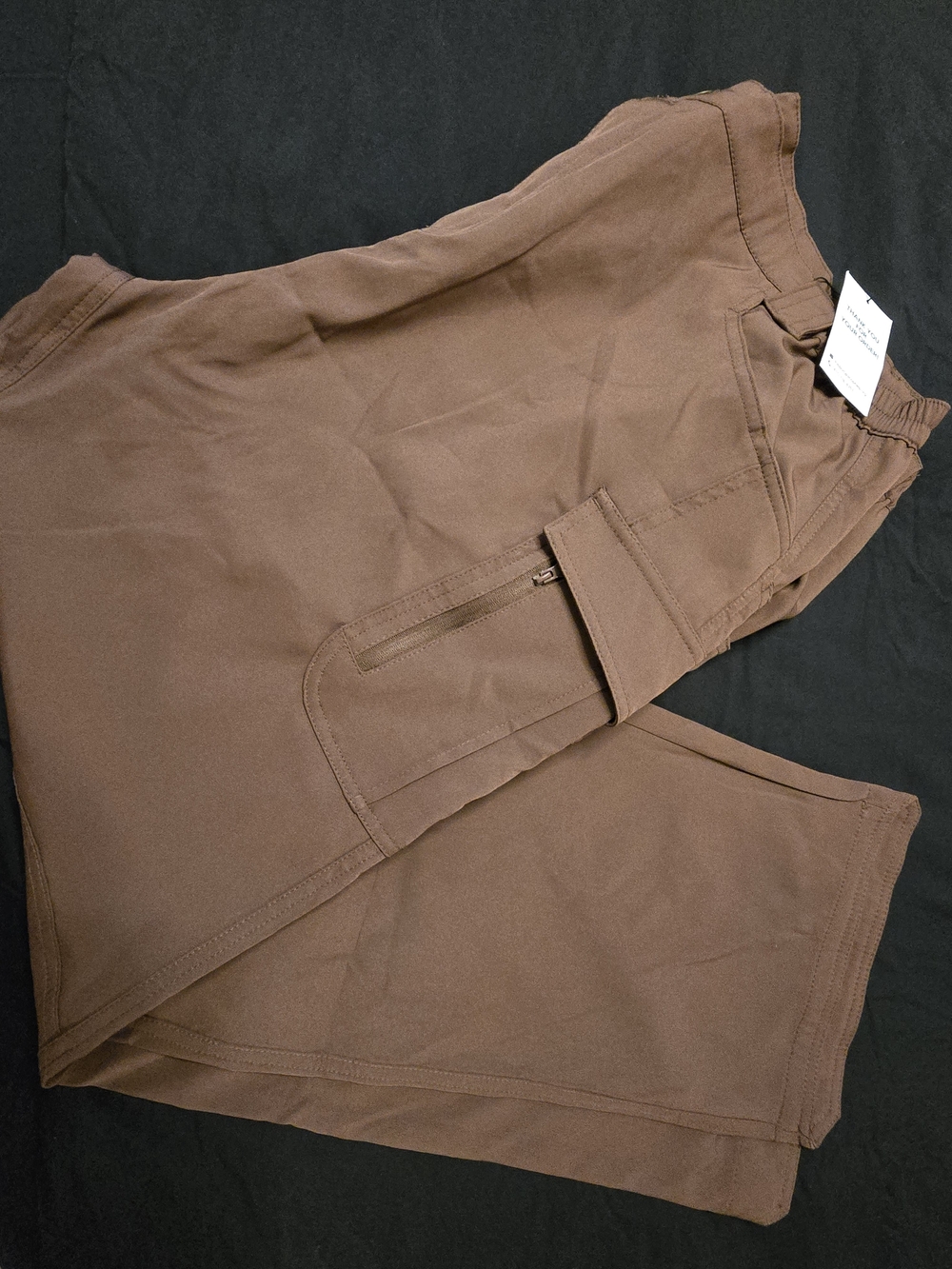 Brown Men's Stretch Cargo Pants